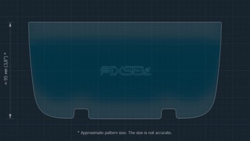 фото thumb №5, Защитные стекло pixsel na панель кондиционера задней rivian r1t - 8.4“ 2022 -