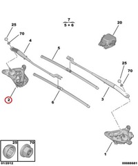 фото thumb №7, Моторчик дворник peugeot 508 правый 9816172680 оригинал новый