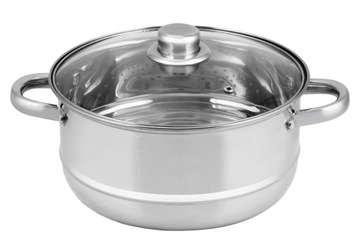 GARNEK 3L GOTOWANIA na PARZE 18cm GARNKI na PARE