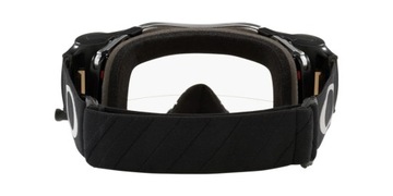 Oakley AIRBRAKE MX Tuff Blocks Gunmetal Black Clear Roll Off 7046C0