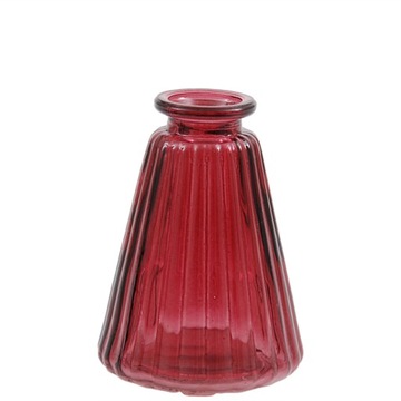 Burgundy Glass Vase 10x7,5 см. Прессовая ваза
