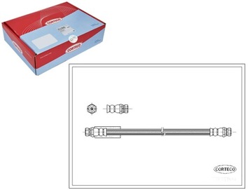 фото thumb №1, Corteco шланг гальмівний гнучкий