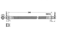фото thumb №1, Ate 24.5123-0240.3 шланг гальмівний гнучкий