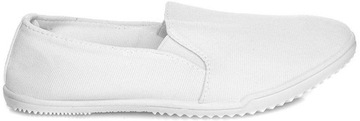 4787 BIAŁE TENISÓWKI WSUWANE LYCRA SLIP ON 41