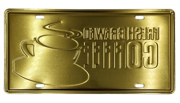 BLACHA DEKORACYJNA 30x15cm TABLICA OZDOBNA COFFE