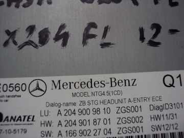 фото thumb №8, Радио навигация mercedes c-klasa w204 fl glk x204