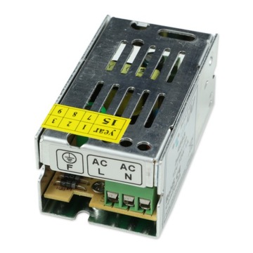 Монтажный блок питания 1А для светодиодных лент 12В 12Вт IP20