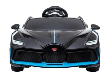 Автомобиль Bugatti Divo с аккумулятором, окрашенный в черный цвет