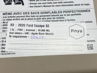 фото thumb №6, Козырёк козырёк ford kuga mk3 20+ escape usa