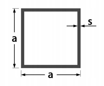 Profil aluminiowy 100x100x4 mm 150 cm kształtownik