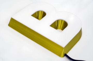 Светящиеся 3D БУКВЫ, напечатанные специальной нитью.