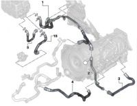 Bmw x5 g05 x6 g06 x7 g07 lci b58 пабтрубок  воды жидкость радиатора коробки передач Киев, фото thumb