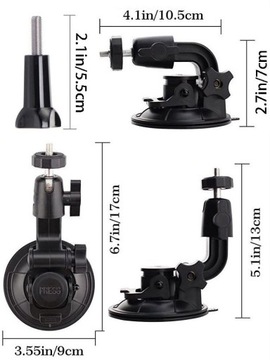 Przyssawka na szybę Mocowanie Uchwyt GOPRO 12 Insta360 DJI ACTION (GP.100)