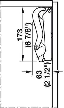 HAFELE FREE SPACE D LIFT, БЕЛЫЙ, С ТОРМОЗОМ