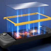 JSAUX 2x Матовое защитное стекло - простая установка на Steam Deck OLED