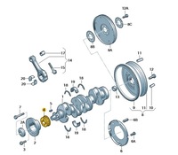 фото thumb №2, Колесо пасове ремінь зубчастого вала колінчастого оригінальний номер 032105263c