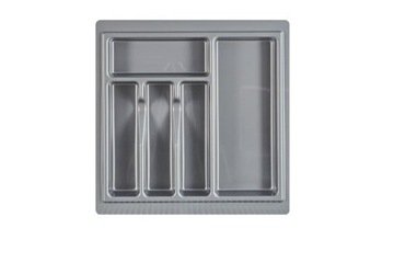 Wkład do szuflady 50 na sztućce 43x43cm Metalik