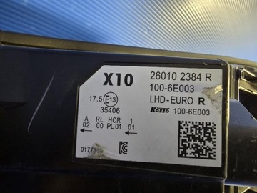 фото thumb №13, Renault zoe полный led 260102384r лампа передняя перед правая