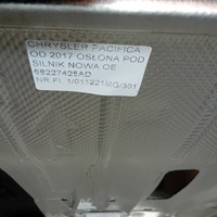 фото thumb №11, Chrysler pacifica 17- защита pod двигатель nowa oem