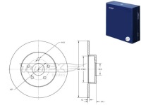 фото thumb №14, Тормозные диски тормозные - tomex brakes - tx 73-78 - oś задняя