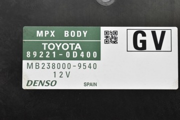 фото thumb №8, Блок керування модуль bsi 89221-0d400 toyota yaris 3 iii 1.33 vvti 99 km 14-17