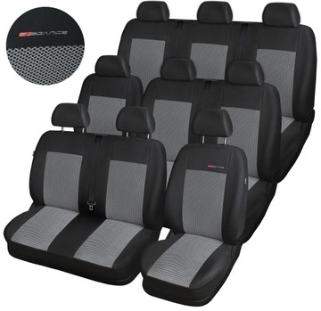 Pokrowce MIAROWE do Opel VIVARO II Renault TRAFIC III 9os siedz całe 14-19r