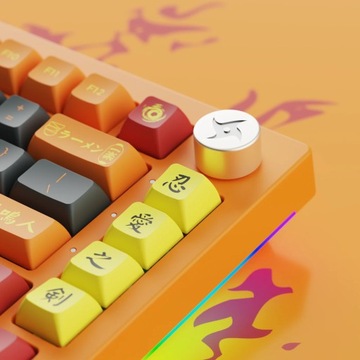 Akko Naruto Uzumaki 5075B Plus Механическая клавиатура RGB с возможностью горячей замены, 2,4 ГГц