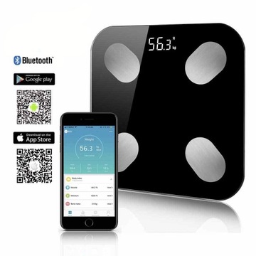 ИНТЕЛЛЕКТУАЛЬНЫЕ СТЕКЛЯННЫЕ ВЕСЫ ДЛЯ ВАННОЙ С BLUETOOTH