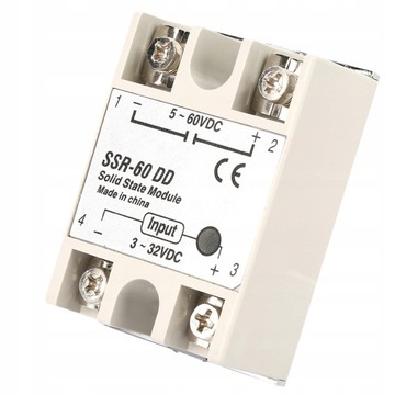 ТВЕРДОТЕЛЬНОЕ РЕЛЕ DCDC SSR60DD 60A