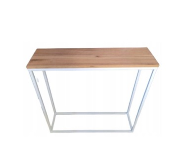 NOWOCZESNA BIAŁA KONSOLA LOFT DŁUGA 80x80x22cm