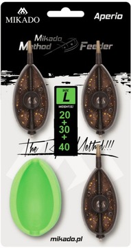 Zestaw Koszyków Mikado Method Feeder Aperio L 20+30+40g + Foremka