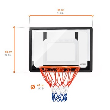 Сетка-обруч METEOR DETROIT BASKETBALL BOARD