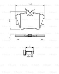 фото thumb №2, Гальмівні диски гальмівні колодки задня bosch renault trafic ii автобус