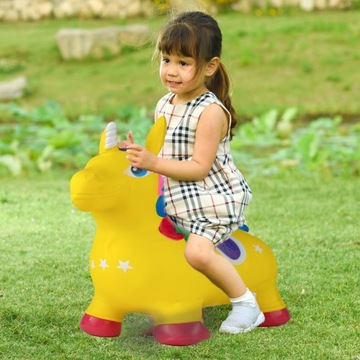 БОЛЬШОЙ НАДУВАННЫЙ РЕЗИНОВЫЙ НАСОС UNICORN HORSE SOFT ДО 140 КГ