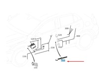 фото thumb №1, Mb gla x156 средняя стойка door sep. point кабель воздуховод a2465461980