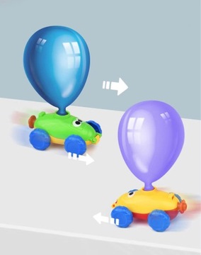 SAMOCHÓD AERODYNAMICZNY WYRZUTNIA + POMPKA BALONY