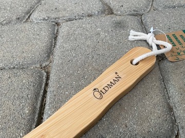 SZCZOTKA DO PLECÓW MASAŻU BAMBUSOWA MYJKA NATURALNA BAMBOO ECO WŁOSIE 38cm