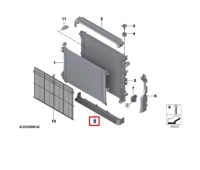 Bmw x5 g05 радиатор нижняя cpvering 17118697887 8697887 Доставка, фото thumb
