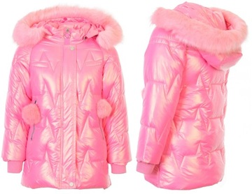 ЗИМНЯЯ КУРТКА 2116R12 БЛЕСТЯЩИЙ ФЛИС 146/152