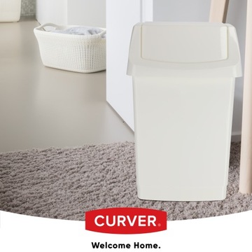 CURVER KOSZ NA ŚMIECI UCHYLNY 50 L BIAŁY