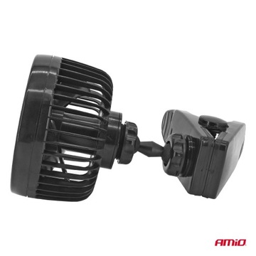 AMiO WIATRAK SAMOCHODOWY WENTYLATOR DO AUTA 24V