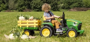 АККУМУЛЯТОРНЫЙ ТРАКТОР JOHN DEERE 12 В С ПРИЦЕПОМ