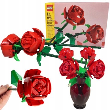LEGO 4046056 LEGO ICONS ROSES FLOWERS 4046 КРАСНЫЙ ПОДАРОК ​​НА ДЕНЬ ВАЛЕНТИНА