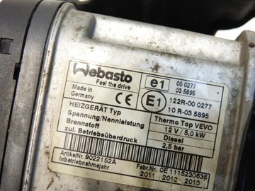 фото thumb №8, Вебасто отопление стояночный vw sharan ii 2.0 tdi 7n0815065m