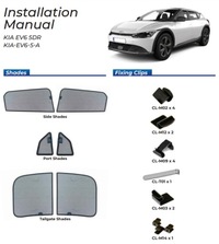 фото thumb №16, Шторки захисні накладки сонячний kia ev6 2021- захисні накладки ролети сонцезахисний