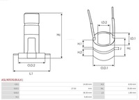 фото thumb №3, Komutator генератора asl9053s bulk as-pl