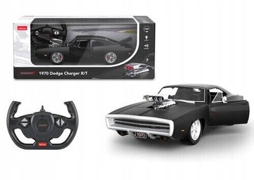 Большое автомобильное зарядное устройство Dodge Charger с дистанционным управлением 1970 1:14 RASTAR + светодиод