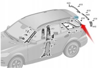 Купить Накладка стойка d левая mercedes ml gle a1666900525 9051, фото thumb