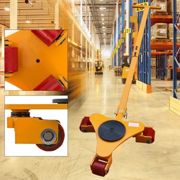 3T 6600LBS Тяжелая транспортная тележка с колесом