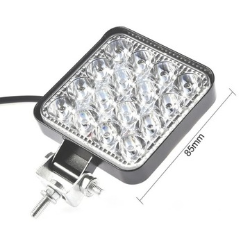 фото thumb №15, Лампа робоча 16 led галоген 48w 12v 24v світлодіодна дальнє світло